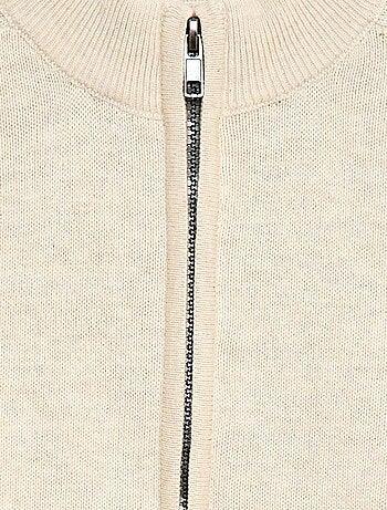 Vest met rits en opstaande kraag