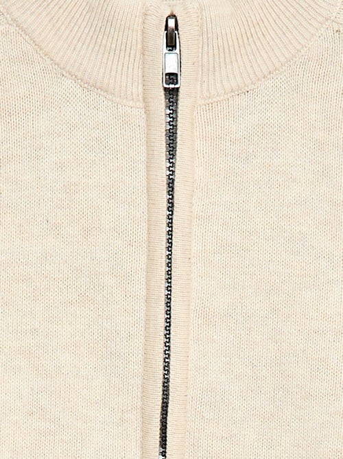 Vest met rits en opstaande kraag - Kiabi