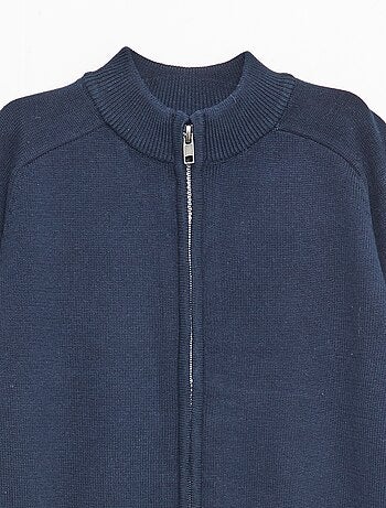 Vest met rits en opstaande kraag