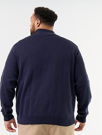 Vest met rits en opstaande kraag