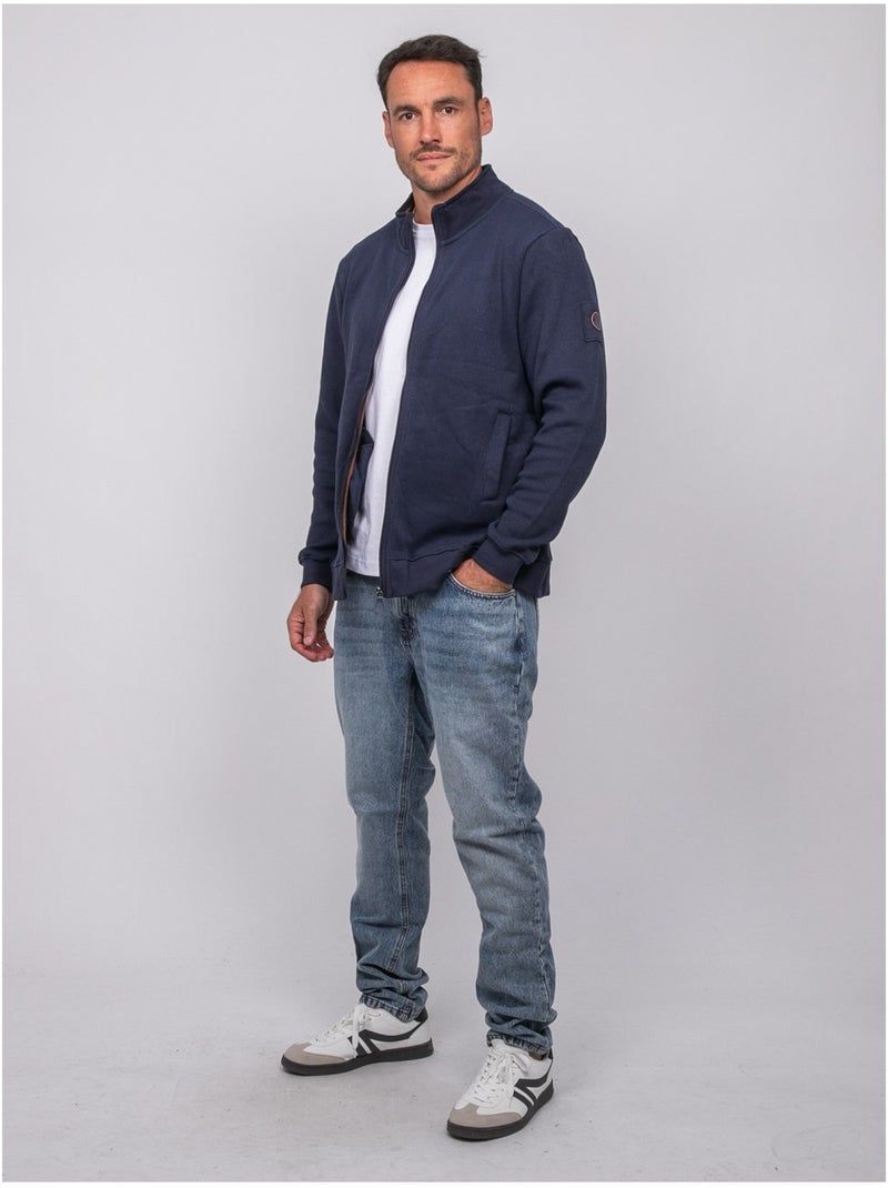 Vest met rits wiropax Marineblauw - Kiabi