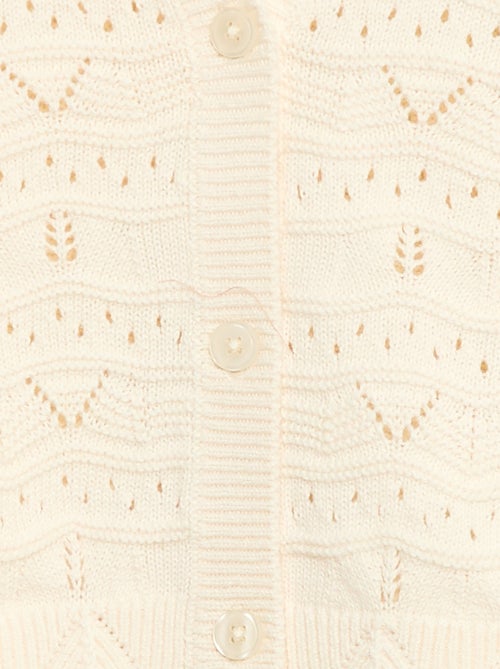 Vest van ajourgebreide stof - Kiabi