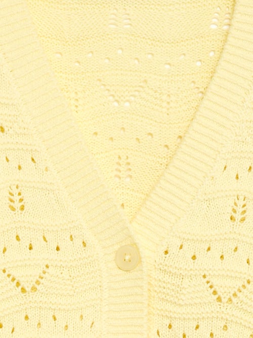 Vest van ajourgebreide stof - Kiabi