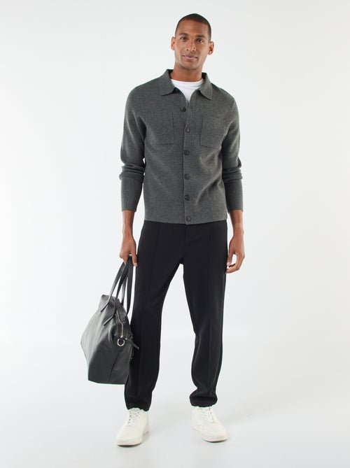 Vest van dun gebreid tricot - Kiabi