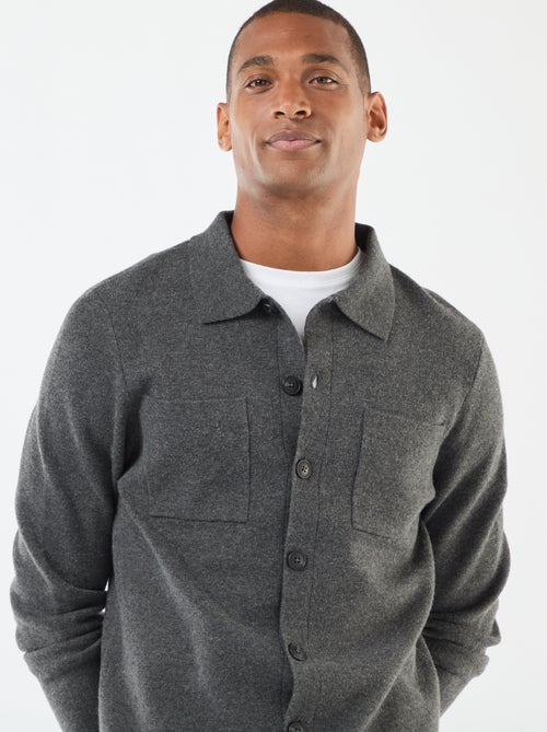 Vest van dun gebreid tricot - Kiabi