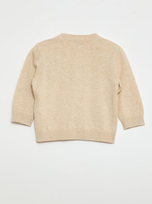 Vest van dun tricot met V-hals - Kiabi