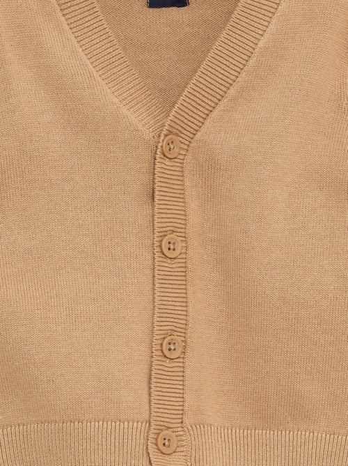 Vest van dun tricot met V-hals - Kiabi