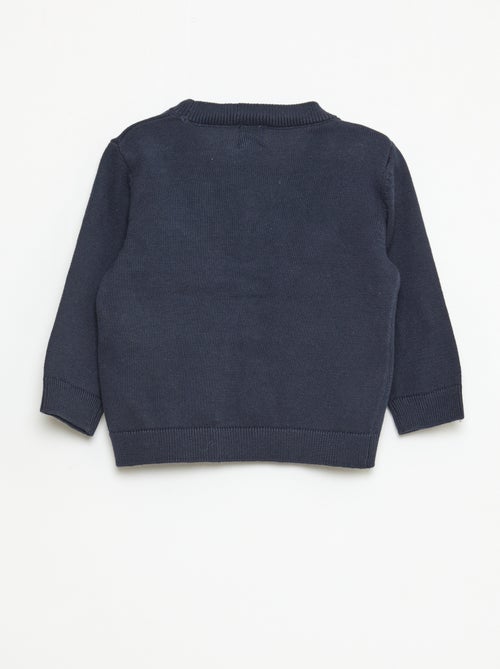 Vest van dun tricot met V-hals - Kiabi