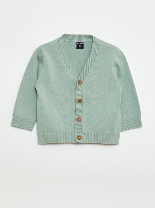 Vest van dun tricot met V-hals - Kiabi