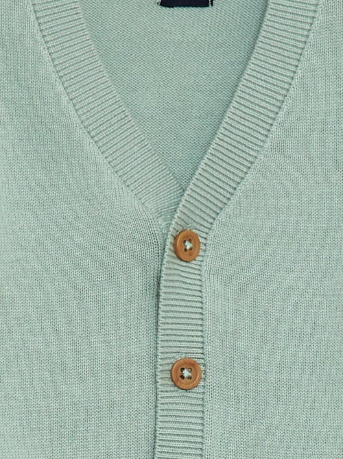 Vest van dun tricot met V-hals - Kiabi