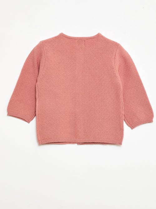 Vest van fantasie ajourgebreide stof - Kiabi