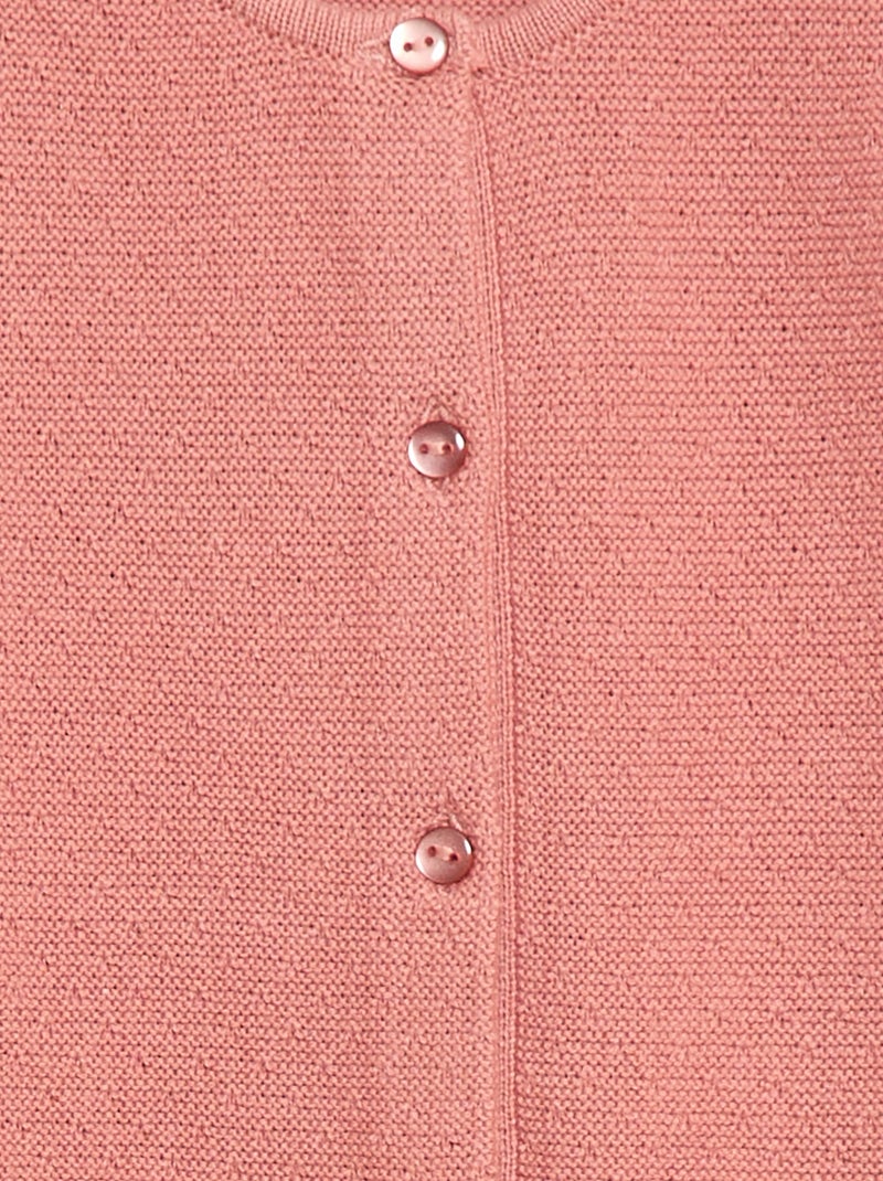 Vest van fantasie ajourgebreide stof Rose - Kiabi