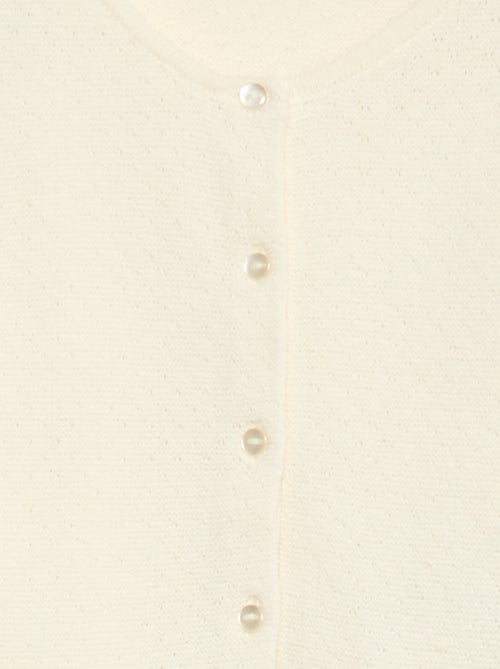 Vest van fantasie ajourgebreide stof - Kiabi