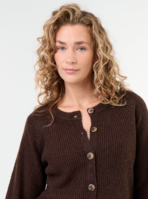 Vest van grofgebreide stof - Kiabi