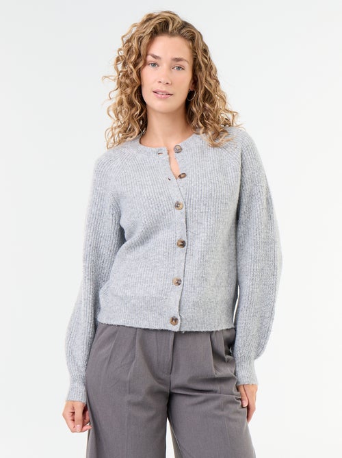Vest van grofgebreide stof - Kiabi