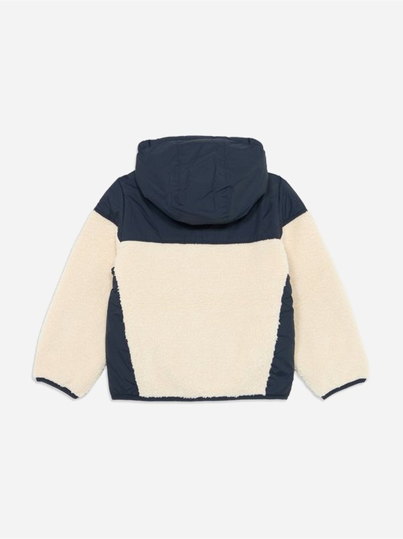 Veste à capuche - k-way Ecru - Kiabi