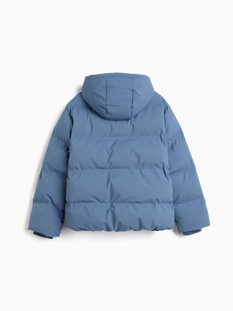 Veste à capuche matelassée, mo fashion Bleu - Kiabi