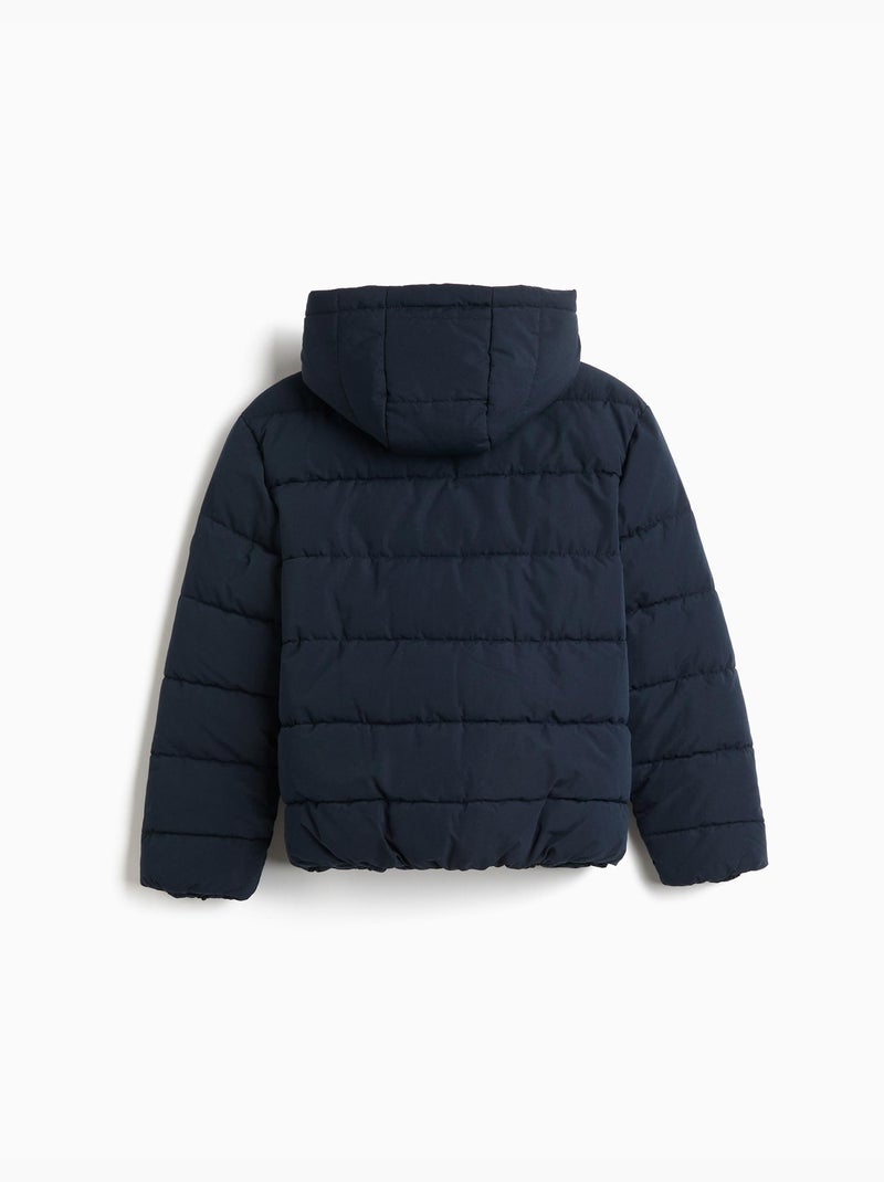 Veste à capuche matelassée, mo fashion Bleu - Kiabi