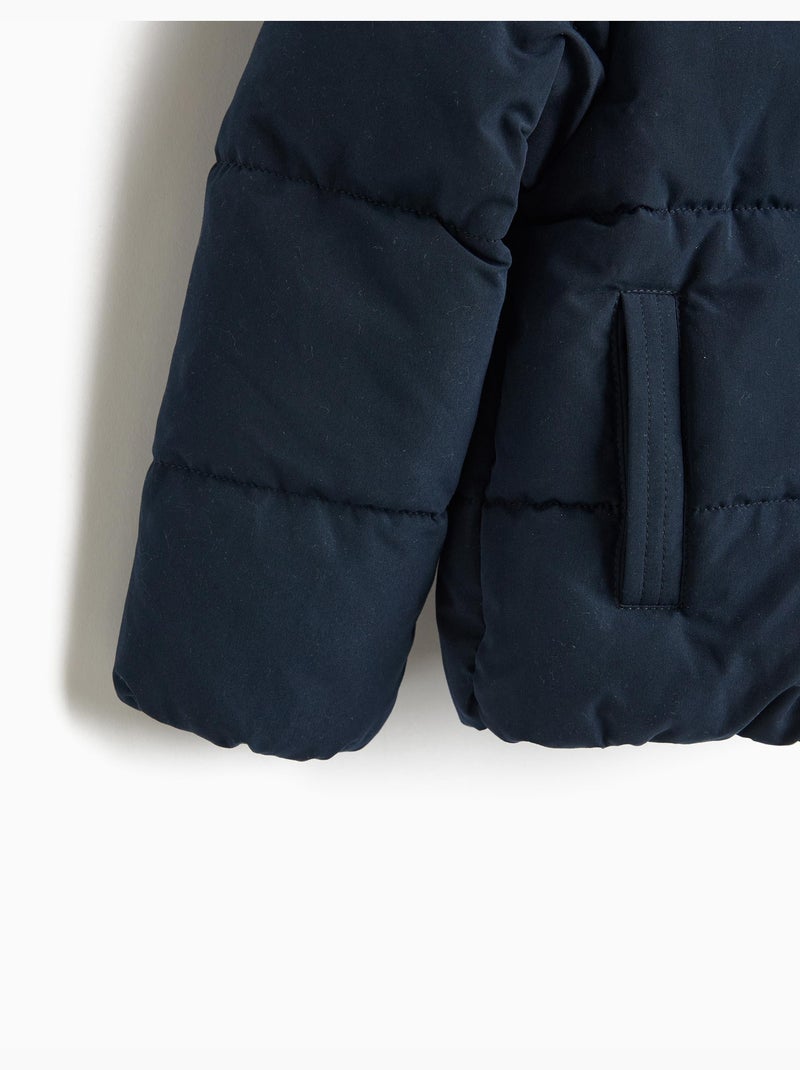 Veste à capuche matelassée, mo fashion Bleu - Kiabi