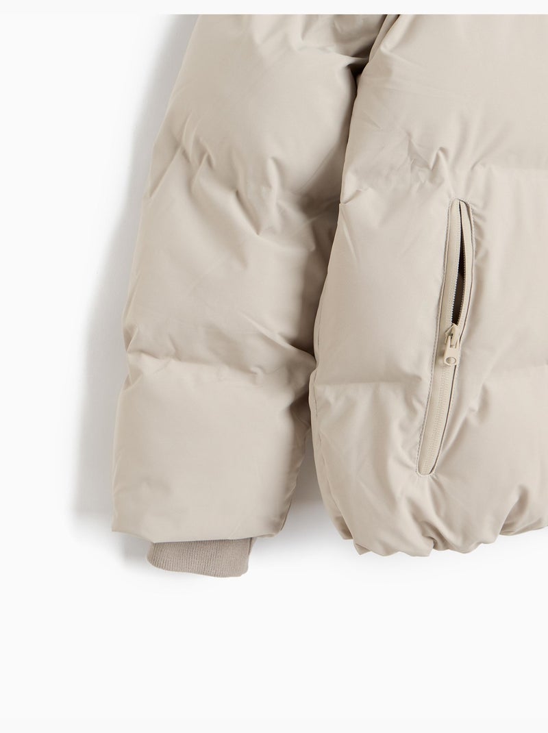 Veste à capuche matelassée, mo fashion Gris - Kiabi