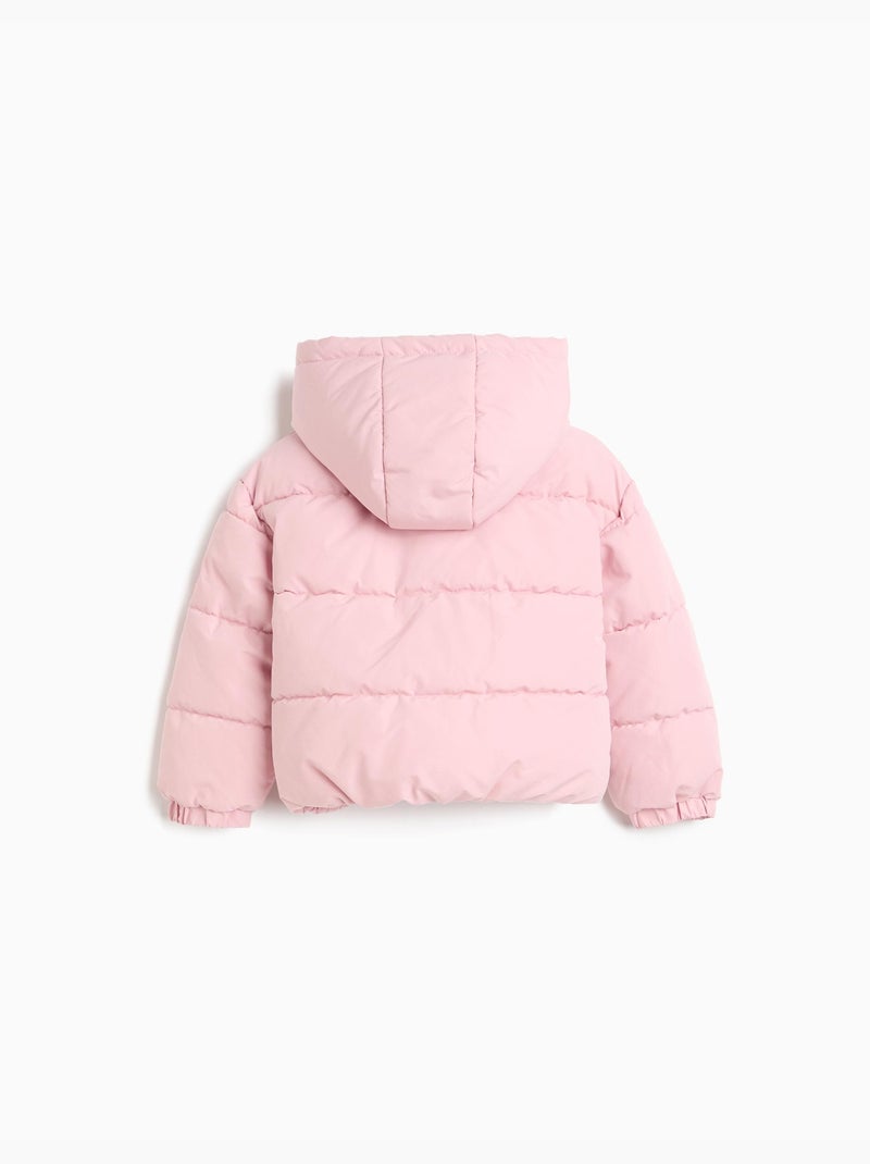 Veste à capuche matelassée, mo fashion Rose - Kiabi