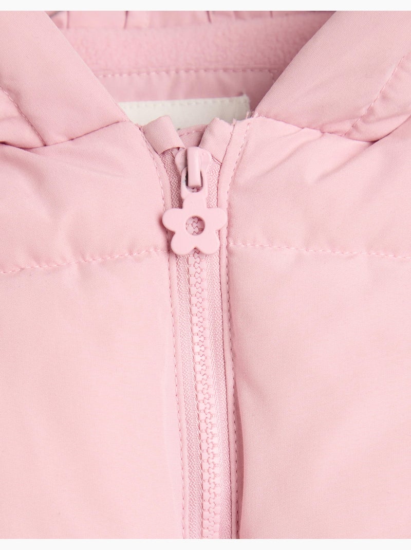 Veste à capuche matelassée, mo fashion Rose - Kiabi