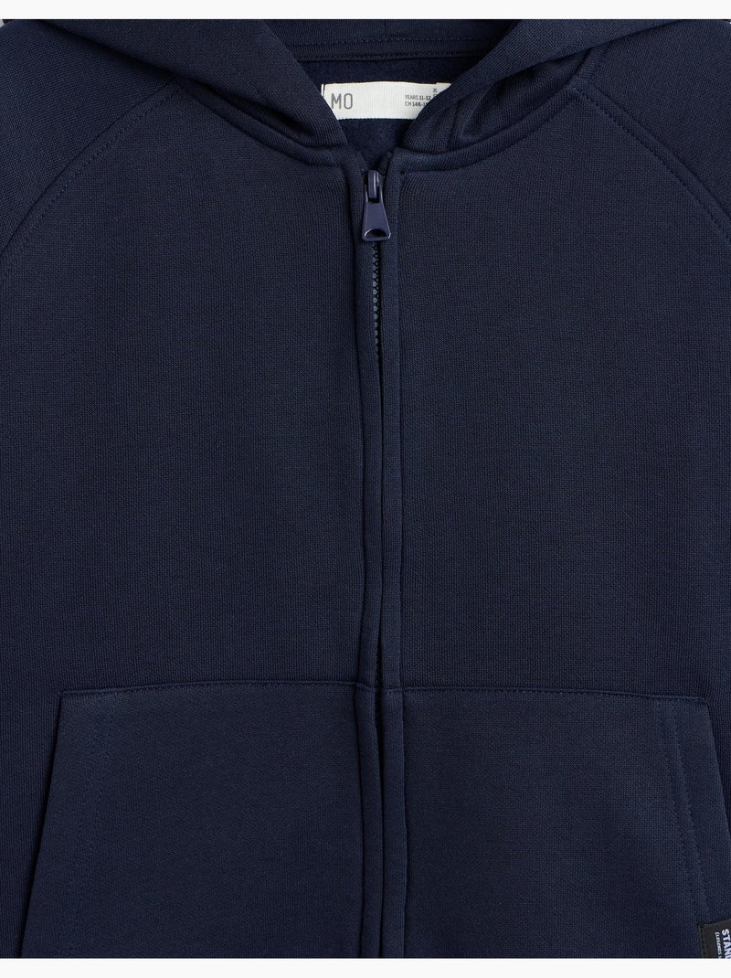 Veste à capuche, mo fashion Bleu - Kiabi