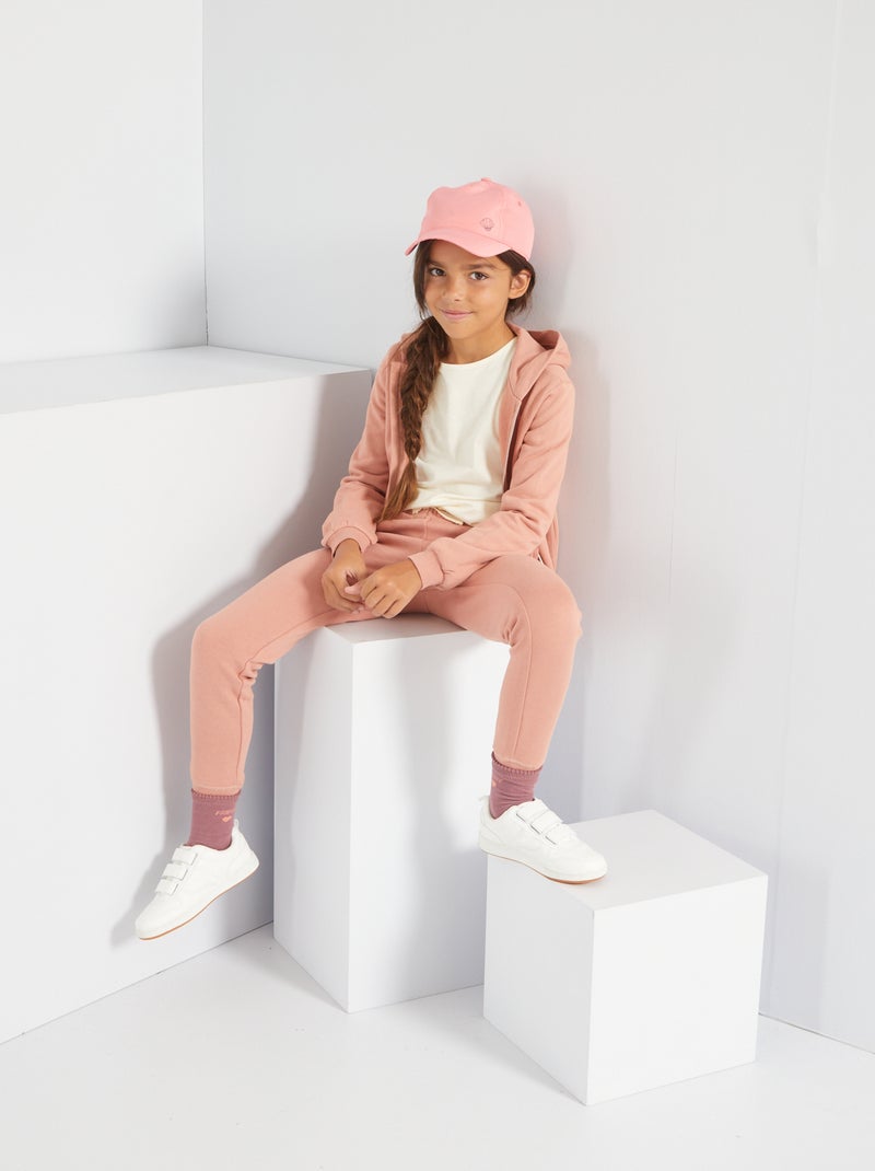 Veste à capuche rose - Kiabi