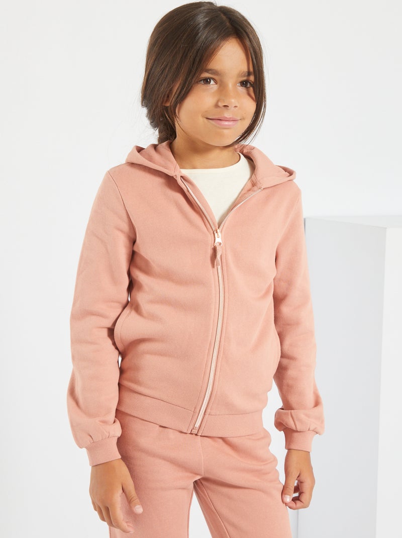 Veste à capuche rose - Kiabi