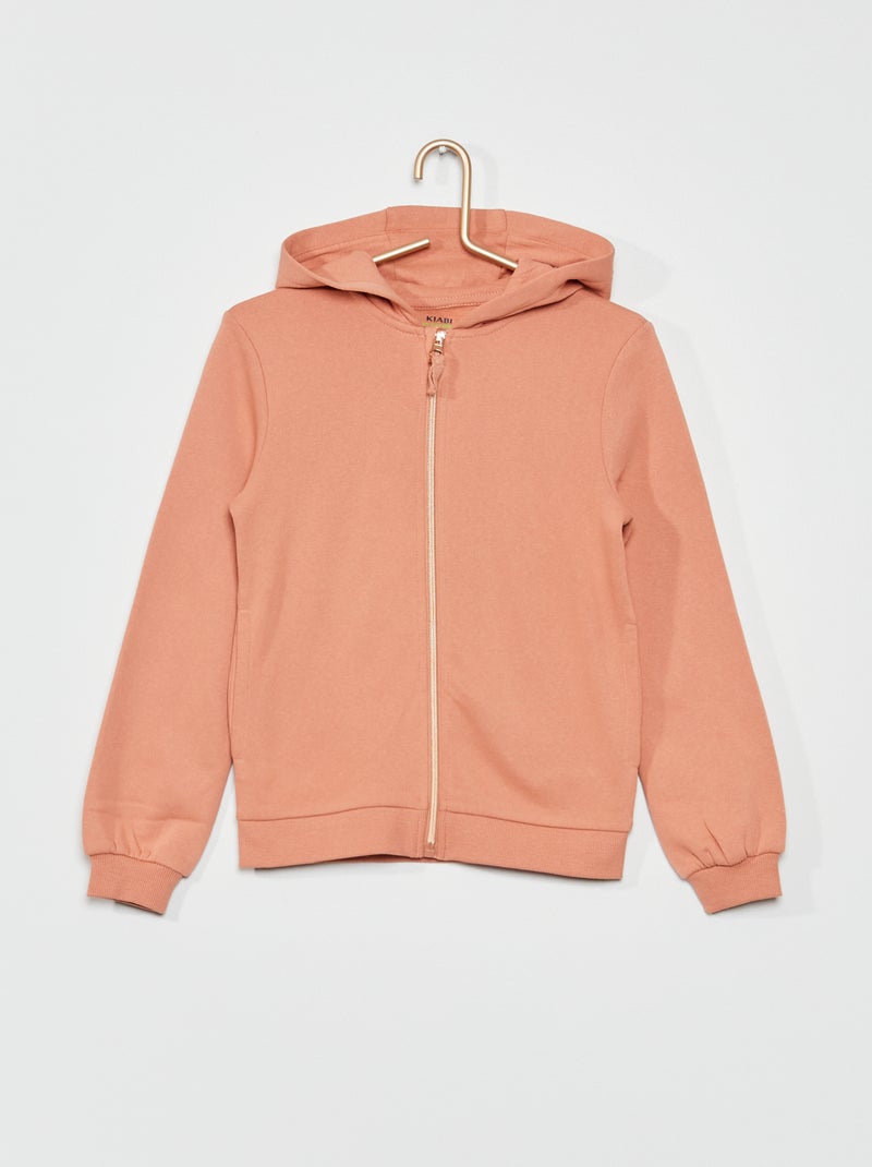 Veste à capuche rose - Kiabi