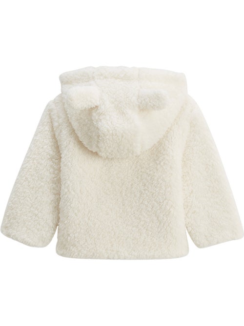 Veste à capuche zippé bébé en sherpa Chou lapinou - Kiabi
