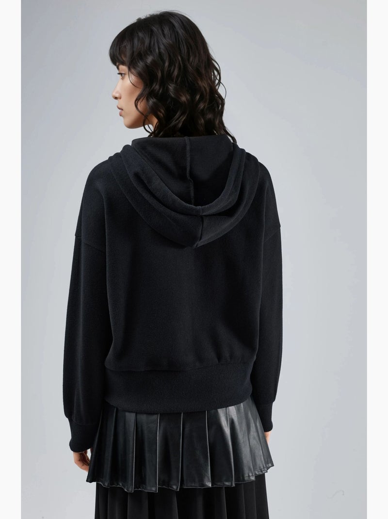 Veste à capuche zippée avec poches busem Noir - Kiabi