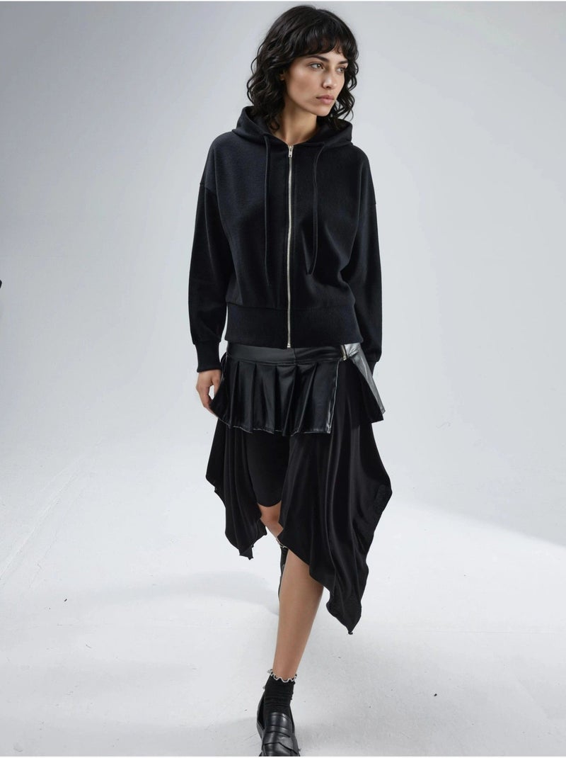 Veste à capuche zippée avec poches busem Noir - Kiabi
