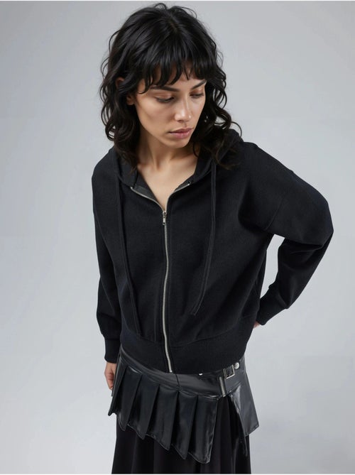 Veste à capuche zippée avec poches busem - Kiabi Veste à capuche zippée avec poches busem - Kiabi