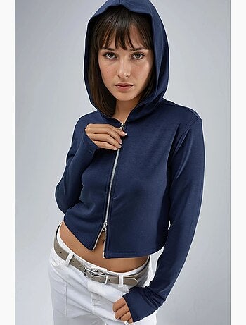 Veste à capuche zippée et coupe classique busem