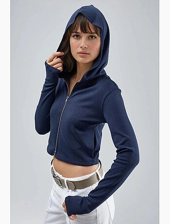 Veste à capuche zippée et coupe classique busem