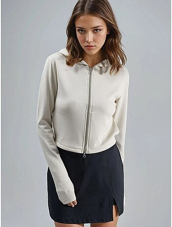 Veste à capuche zippée et coupe classique busem