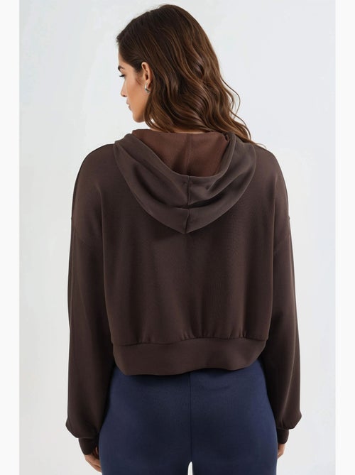 Veste à capuche zippée et coupe décontractée busem - Kiabi