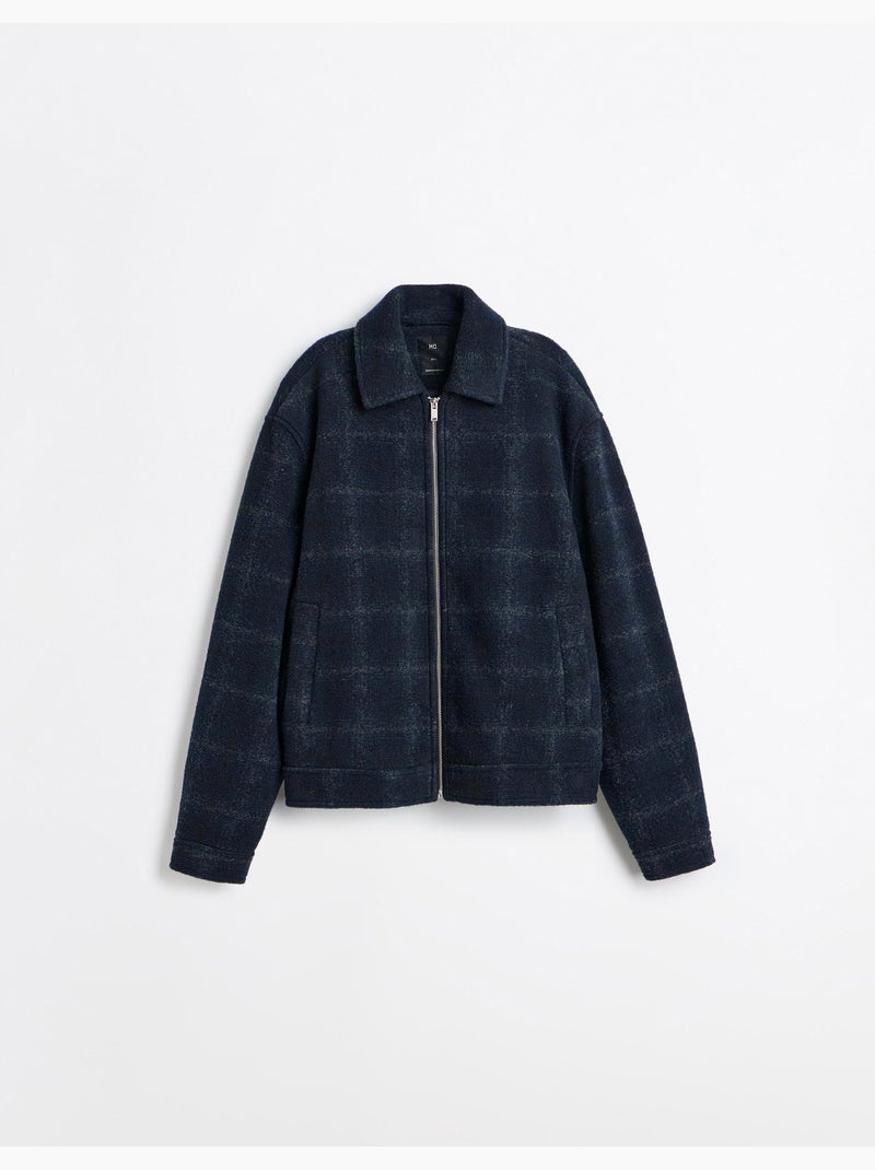 Veste à carreaux, mo fashion Bleu - Kiabi