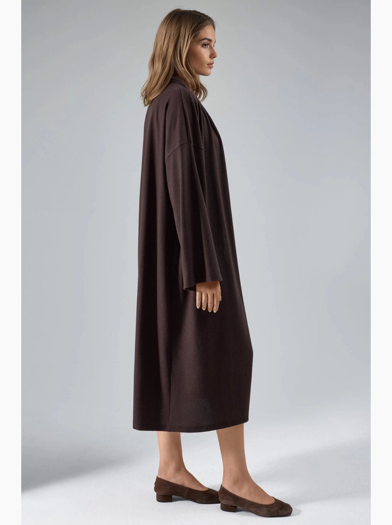 Veste à col rond et coupe décontractée busem Marron chocolat - Kiabi