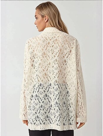 Veste à manches longues en dentelle florale collection pika hiccup