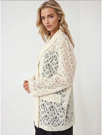 Veste à manches longues en dentelle florale collection pika hiccup