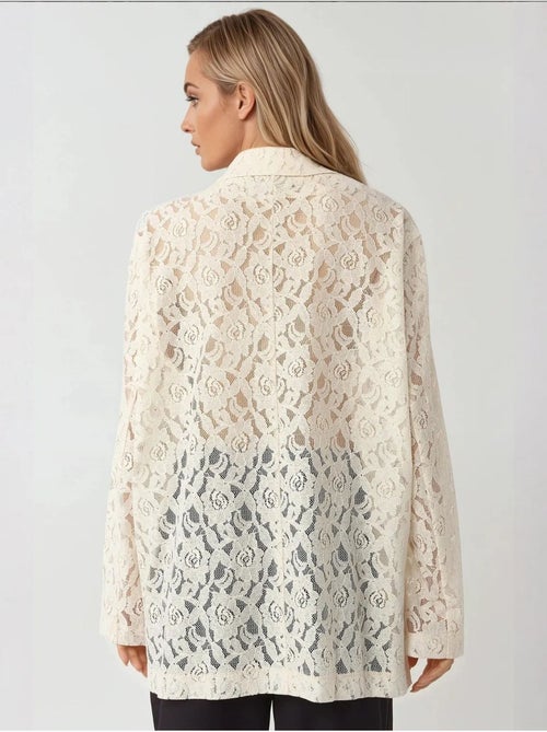 Veste à manches longues en dentelle florale collection pika hiccup - Kiabi