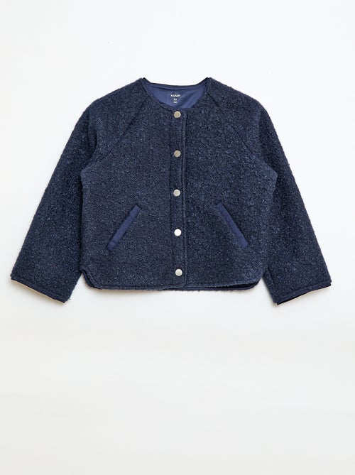 Veste à pressions effet moutonné - Kiabi