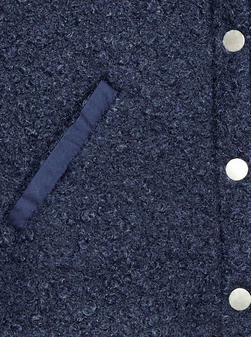 Veste à pressions effet moutonné - Kiabi