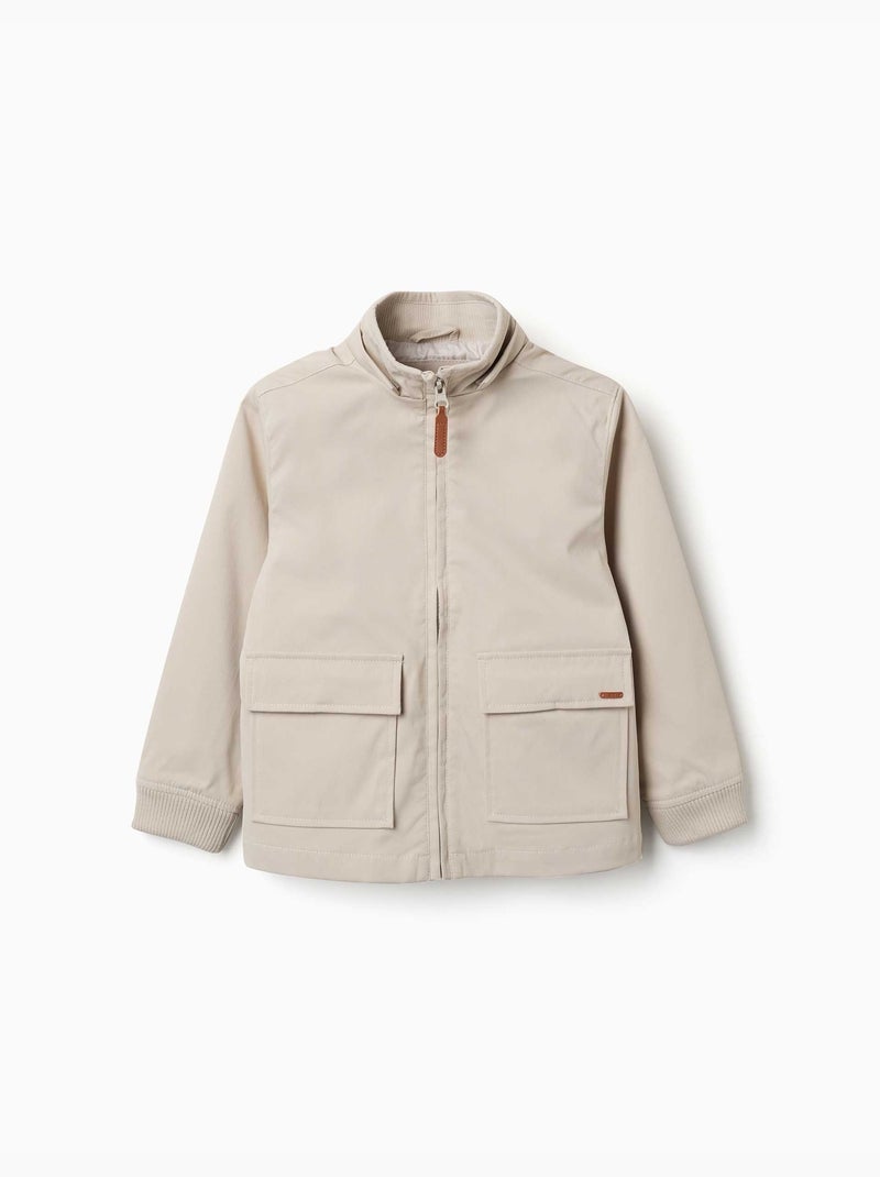 Veste avec doublure et capuche amovible Beige clair - Kiabi