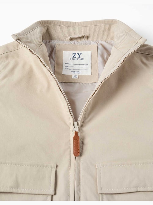Veste avec doublure et capuche amovible - Kiabi