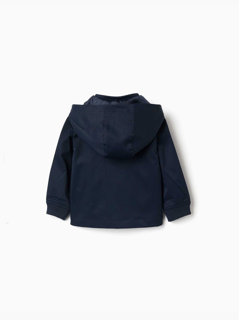 Veste avec doublure et capuche amovible Bleu Bleu - Kiabi
