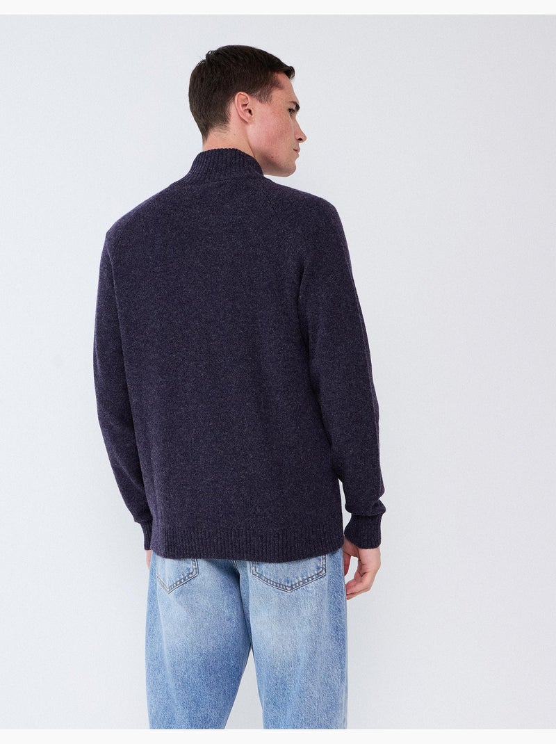 Veste avec mélange de laine, mo fashion Bleu - Kiabi