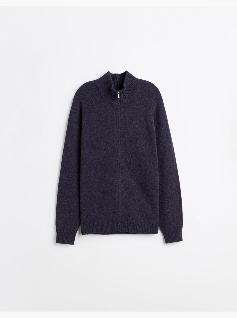 Veste avec mélange de laine, mo fashion Bleu - Kiabi